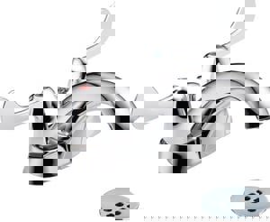 Two Handle Centerset Bathroom Sink Faucet in Chrome